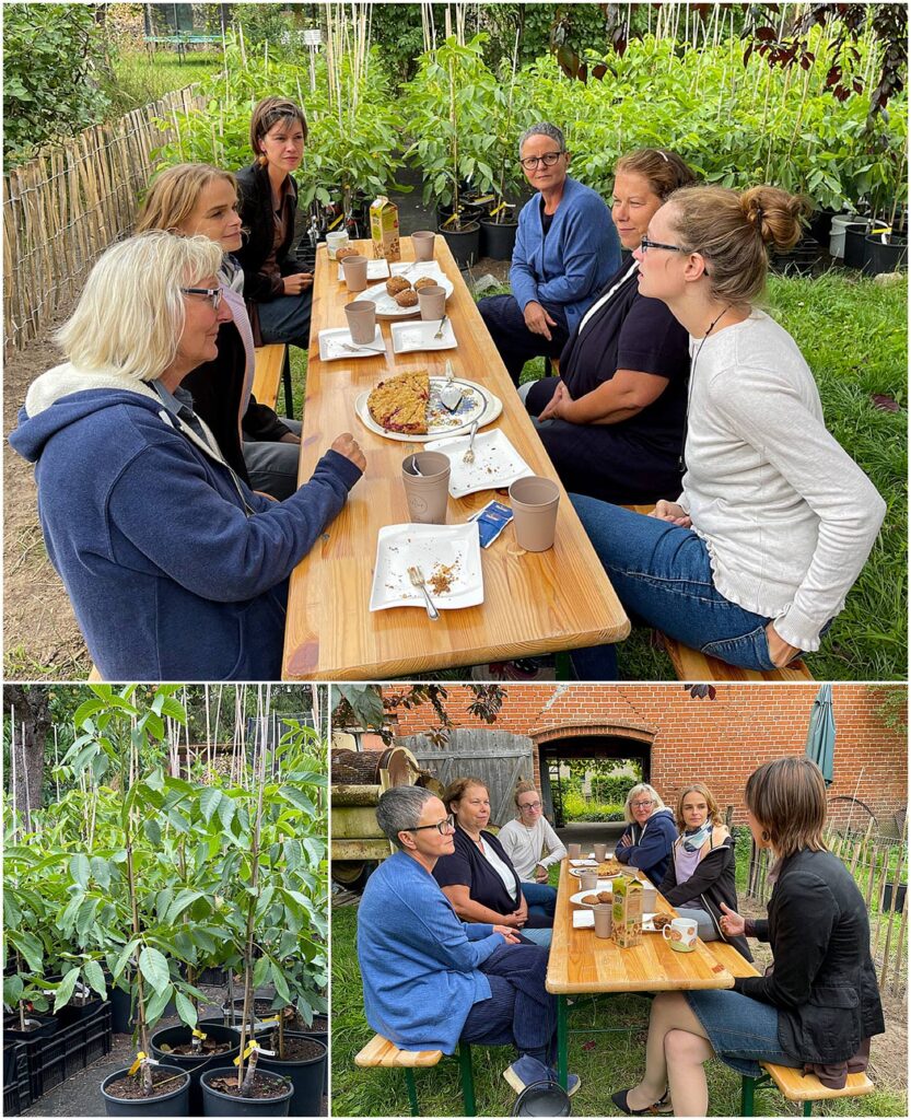 Kaffeetrinken in der Walnussmeisterei Herzberg.
