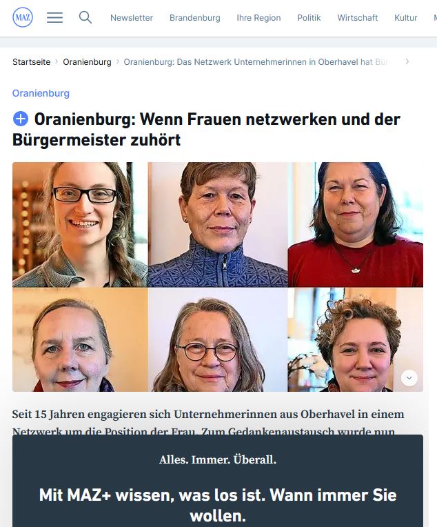 Wenn Frauen netzwerken und der Bürgermeister zuhört